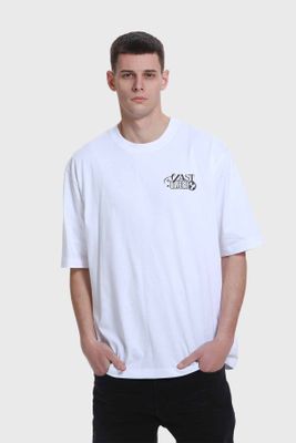 Polera Hombre Doble Print Beige V