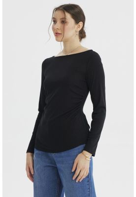 Imagen 2 del producto Polera Mujer Ajustado Negro- V