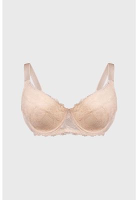 Sostén Mujer Copa Support Full Encaje Beige