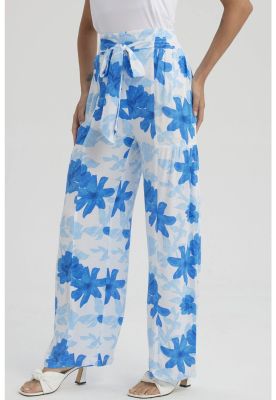 Imagen 2 del producto Pantalón Mujer Palazzo Pretina Elástica Azulino