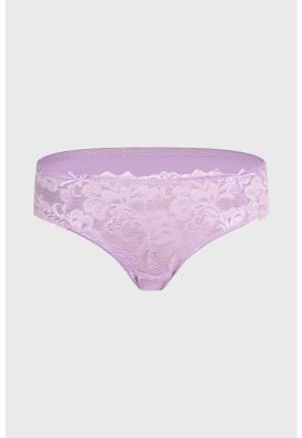 Imagen 1 del producto Calzón Mujer Pantaleta Encaje Detalle Delantero Lila