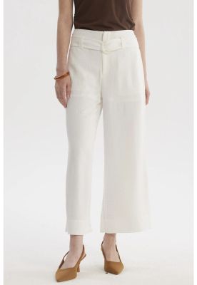Imagen 1 del producto Pantalón Mujer Palazzo Con Cinturón Crudo