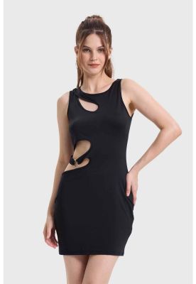 Vestido Mujer Cut Out Negro