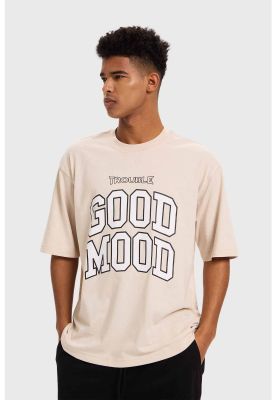 Imagen 2 del producto Polera Hombre Print College Beige