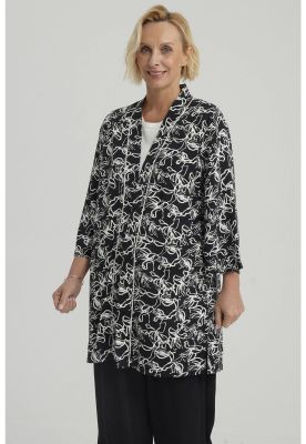 Imagen 2 del producto Blusa Mujer Roll Up Negro / Blanco