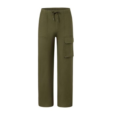 Pantalón Niño Cargo Calce Recto Verde Militar