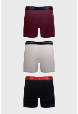 Imagen 2 del producto Boxer Hombre Tripack Pretina Burdeo