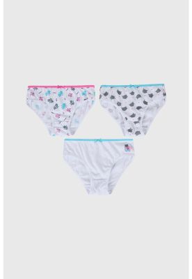 Calzón Niña Tripack Full Rapport Blanco