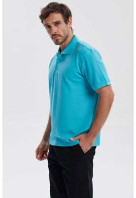 Imagen 2 del producto Polera Hombre Piqué Básica Lisa Calipso