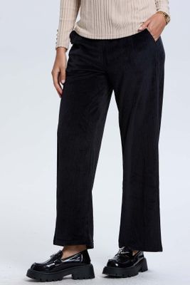 Imagen 2 del producto Pantalón Buzo Mujer Rib Interior Negro