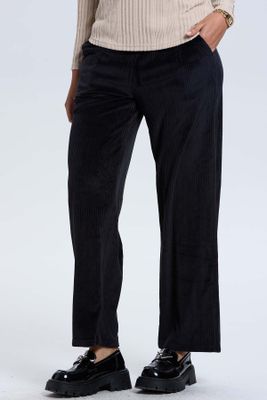 Pantalón Buzo Mujer Rib Interior Negro
