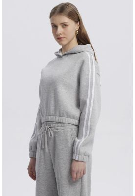 Imagen 2 del producto Polerón Mujer Liso Gris Melange