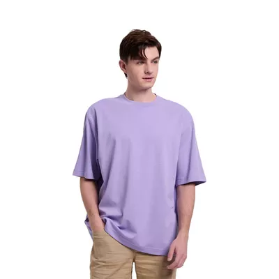 Polera Hombre Loose Fit Lila Claro Fashion's Park