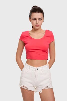 Imagen 1 del producto Polera Mujer Cruzada Espalda Rosado