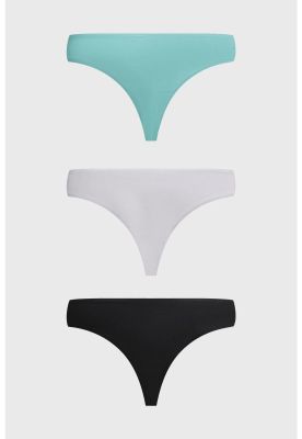 Calzón Mujer Colaless Tripack Liso Blanco