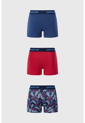 Imagen 2 del producto Bóxer Hombre Tripack Liso Rojo