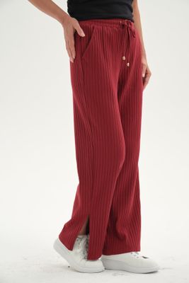 Imagen 2 del producto Pantalón Buzo Mujer Apertura Bota Burdeo