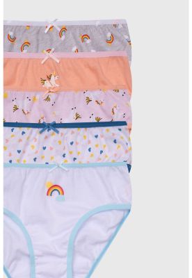 Imagen 2 del producto Calzón Niña 5 Pack Full Print Mini Print Gris