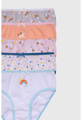 Imagen 2 del producto Calzón Niña Pack 5 Full Print Mini Print Gris