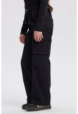 Imagen 2 del producto Pantalón Niña Cargo Cordón Negro