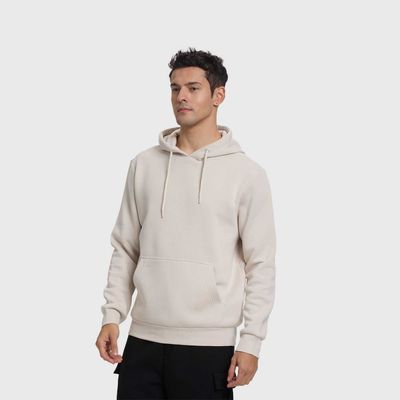 Imagen 2 del producto Polerón Hombre Hoodie Básico Beige Fashion's Park