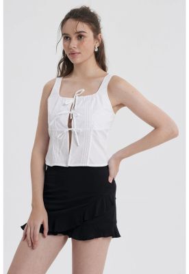 Imagen 2 del producto Blusa Mujer Lacitos Blanco