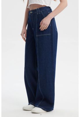 Imagen 2 del producto Jeans Mujer Wide Leg Azul Oscuro