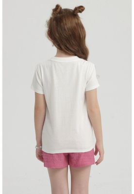 Imagen 2 del producto Polera Niña Básica Estampada Crudo