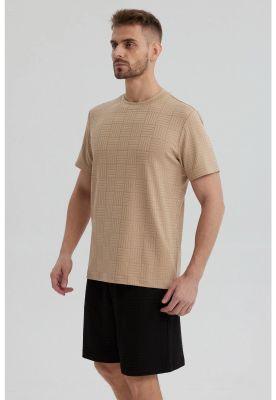 Imagen 2 del producto Polera Hombre Slim Beige Oscuro