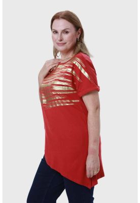 Imagen 2 del producto Polera Mujer Estampado Rojo