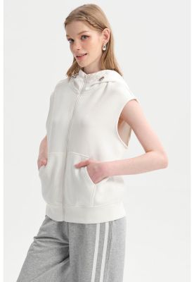 Imagen 2 del producto Polerón Mujer Full Zipper Crudo