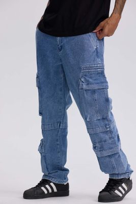 Imagen 2 del producto Jeans Hombre Doble Cargo Azul Claro
