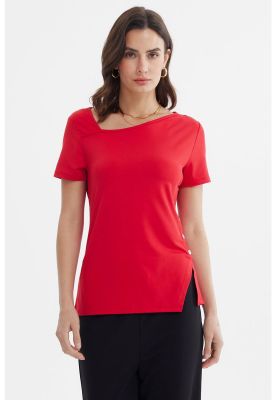 Imagen 1 del producto Polera Mujer Asimétrico Rojo - ll