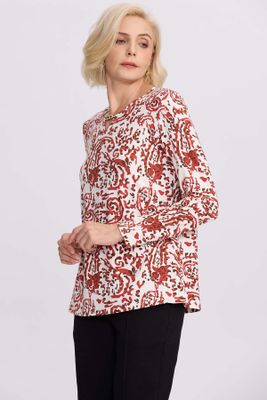 Imagen 2 del producto Polera Mujer Evasé Con Aplicación Terracota