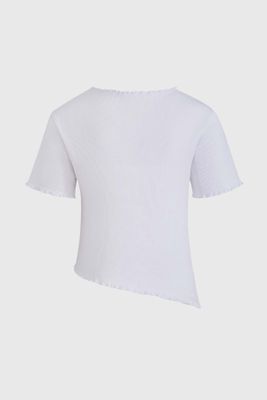 Imagen 2 del producto Polera Niña Rib Print Blanco