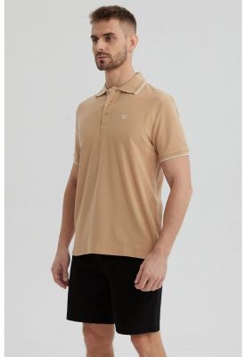 Imagen 2 del producto Polera Hombre Piqué Básica Lisa Kaki - lll