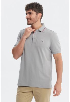 Imagen 2 del producto Polera Hombre Pique Dos Botónes Gris