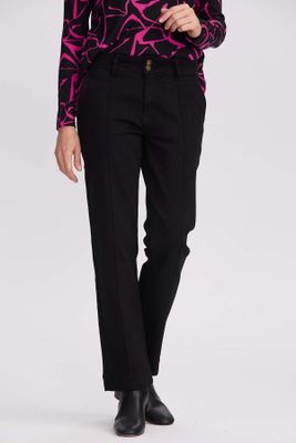 Jeans Mujer Calce Recto Tiro Alto Negro