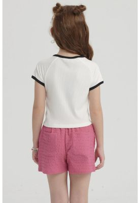 Imagen 2 del producto Polera Niña Summer Contraste Crudo