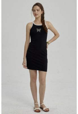 Imagen 2 del producto Vestido Niña Cruzado De Espalda Negro