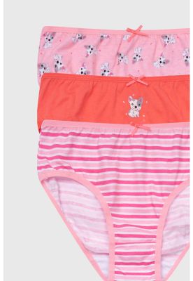 Imagen 2 del producto Calzón Niña Tripack Palo Rosa