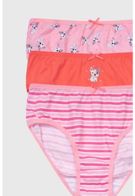Imagen 2 del producto Calzón Niña Tripack Palo Rosa