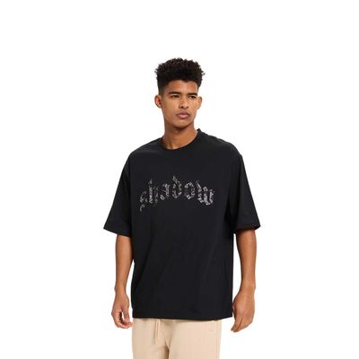 Polera Hombre Bordado Negro Fashion's Park