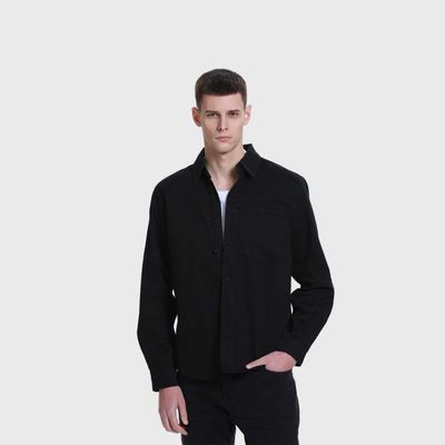 Imagen 2 del producto Camisa Hombre Sobrecamisa Con Bolsillo Gris