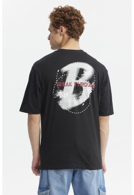 Imagen 2 del producto Polera Hombre Oversize Print Negro - ll