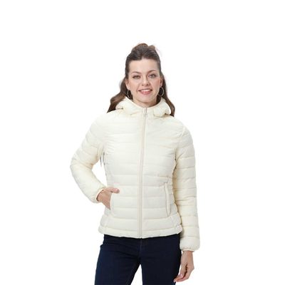 Parka Mujer Corta Plummy Crudo Fashion's Park
