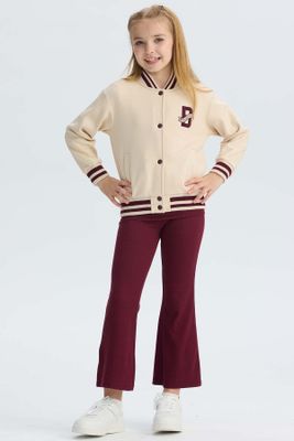 Imagen 1 del producto Calza Niña Pretina Doble Burdeo