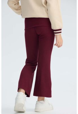 Imagen 2 del producto Calza Niña Pretina Doble Burdeo