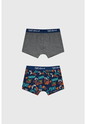 Imagen 1 del producto Boxer Niño Bipack Print Azul Marino