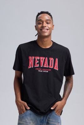 Polera Hombre Print City Negro